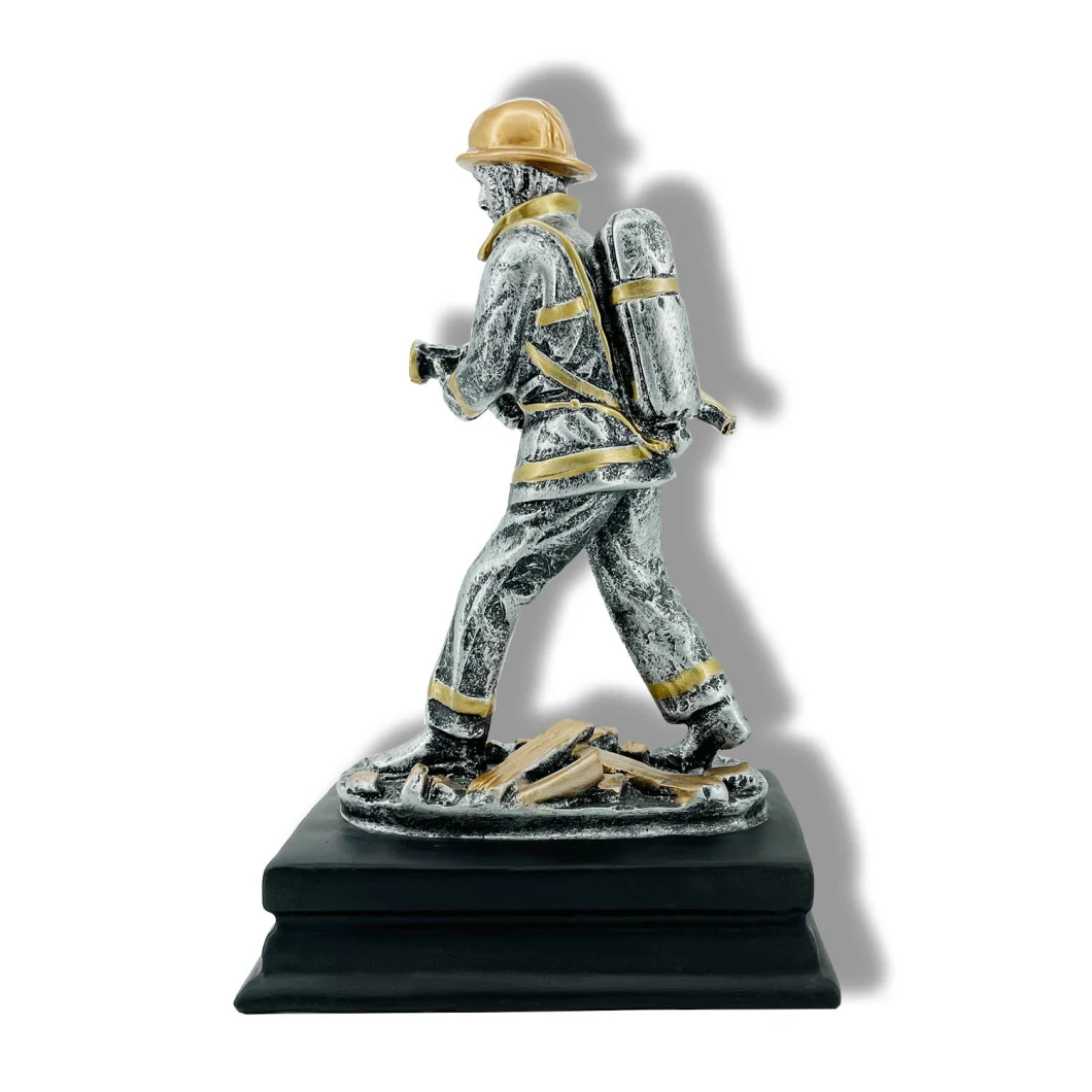 Resin Trophy Firemen Award of Sports Souvenir Promotion Item