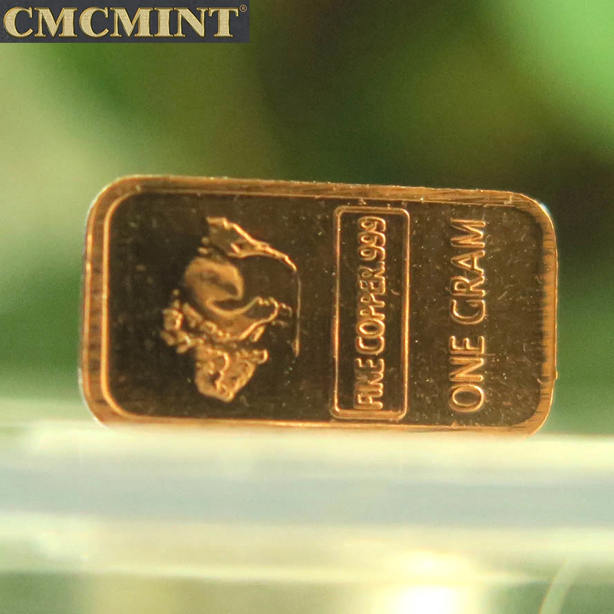 1 Gram 999 Fine Pure Copper Buffalo Bar A111