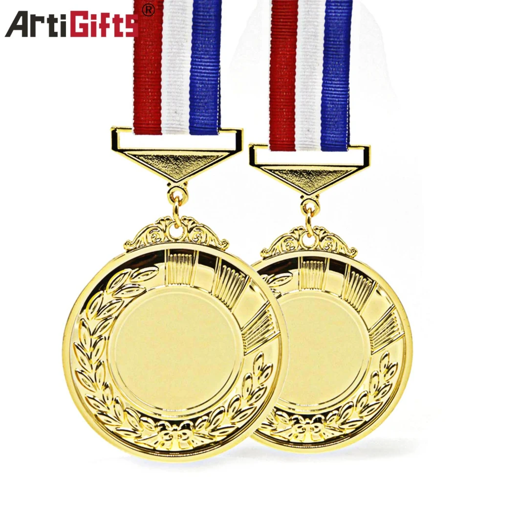 Most Popular Custom Souvenir Gift Metal Sport Trophy Medal with Ribbon