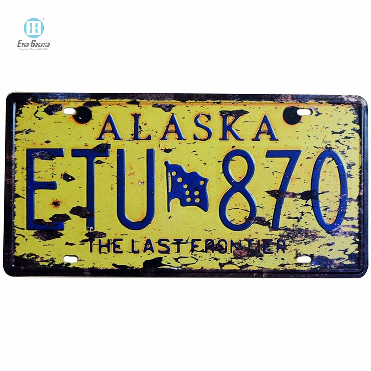 Auto Car Plate Number Customizable Souvenirs