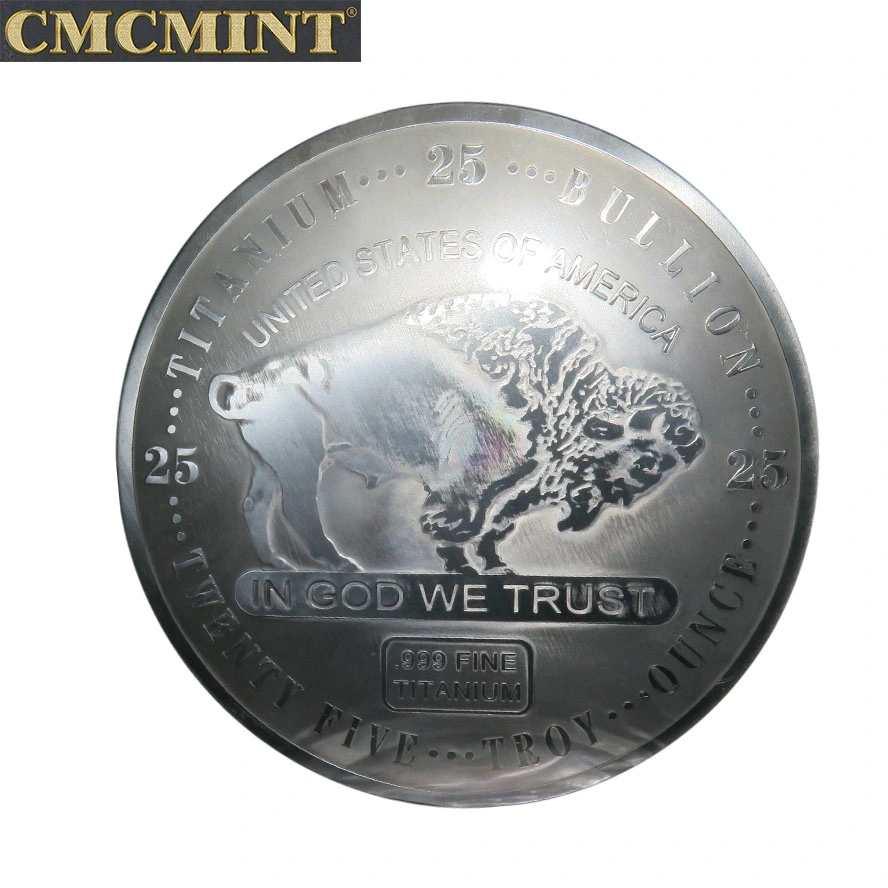 25 Oz Titanium Buffalo Bullion Coin A178