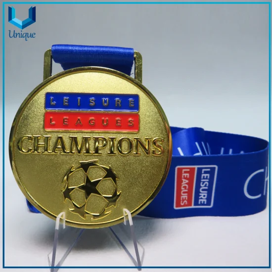 Premio per il design del logo personalizzato di medaglie sportive in oro/argento/rame 3D all'ingrosso per basket/calcio/yudo/nuoto