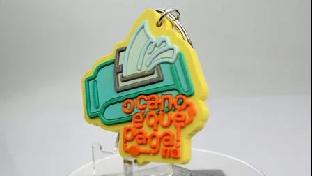 Portachiavi in ​​metallo 3D personalizzato all'ingrosso in Cina con il proprio logo come souvenir
