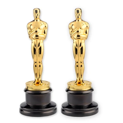 Ornamenti personalizzati Trofeo dei Grammy Awards in metallo con statuetta Oscar in metallo