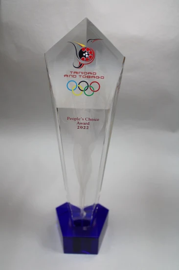 I produttori creano trofei di cristallo personalizzati per eccellenti cataloghi di regali di premi sportivi scolastici aziendali